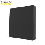 Intrerupator fara fire si fara baterie cu 1 buton, negru, Kinetic Energy