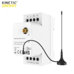 Controller Kinetic Energy, 2 canale on/off 10A, WiFi+RF433, cu montaj pe șină TUYA