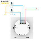 Controller tip Întrerupător KINETIC ENERGY 2 Canale, RF433 (Fără NUL) - imagine 3